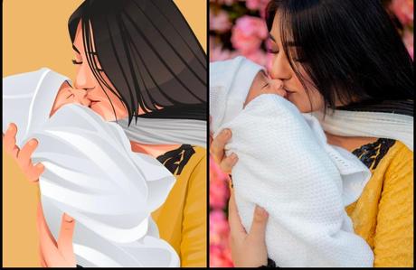 Sarah Khan partage les portraits numériques les plus mignons !