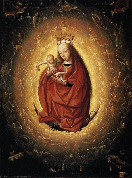 Geertgen tot Sint Jans 1480 Vierge a l'enfant MUSEUM BOIJMANS VAN BEUNINGEN ROTTERDAM 24.5 cm x 20,5