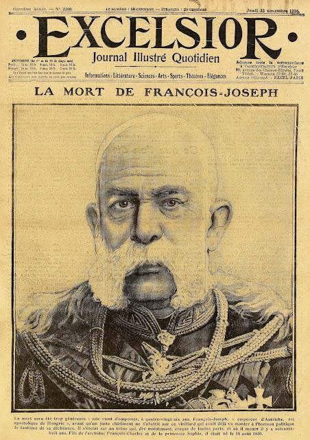 21 novembre 1916 — Mort de l'empereur François-Joseph