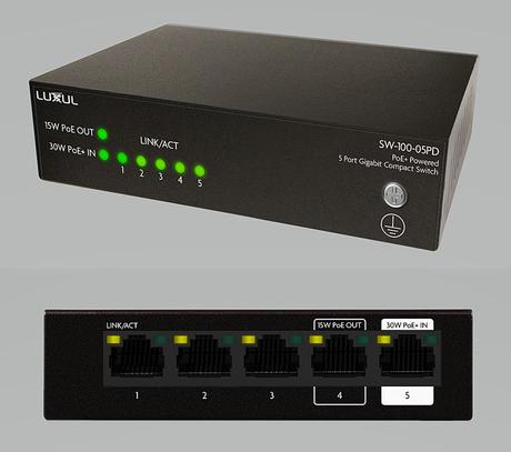 Les mini switch Luxul PoE pour multiplier facilement les prises réseau