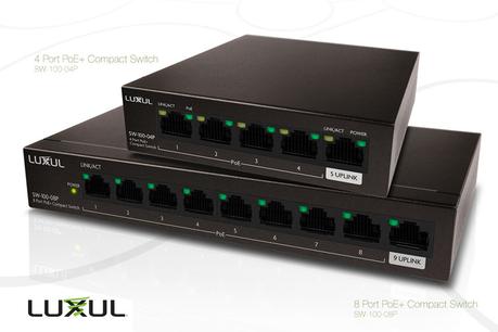 Les mini switch Luxul PoE pour multiplier facilement les prises réseau