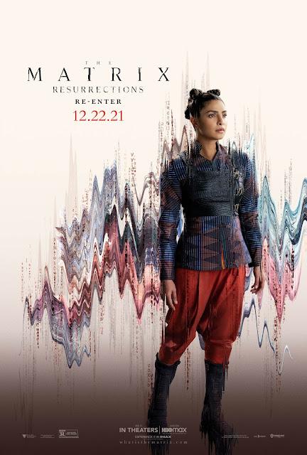 Affiches personnages US pour Matrix Resurrections de Lana Wachowski