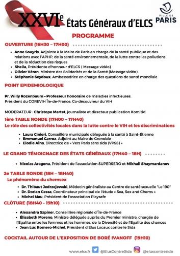 Programme officiel des XXVIe États Généraux des Elus Locaux Contre le Sida IMG_4578.JPG