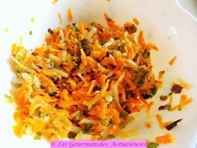 Salade fraîcheur aux carottes et au radis d'hiver (Vegan)