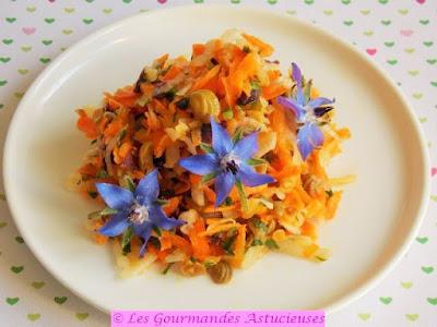 Salade fraîcheur aux carottes et au radis d'hiver (Vegan) Salade fraîcheur aux carottes et au radis d'hiver (Vegan)