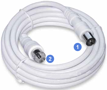 Câble coaxial mâle/femelle pour antenne TV (2.5 mètres) - Câble antenne TV  Générique sur LDLC.com