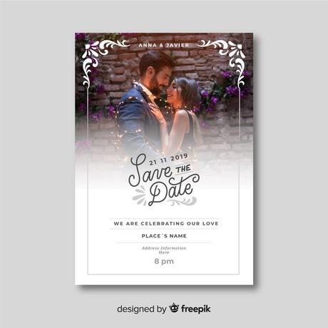Download Beautiful Ornamental Wedding Invitation Template With Photo For Free Wedding Invitation Templates Free Wedding Invitation Templates Wedding Card With Photo
