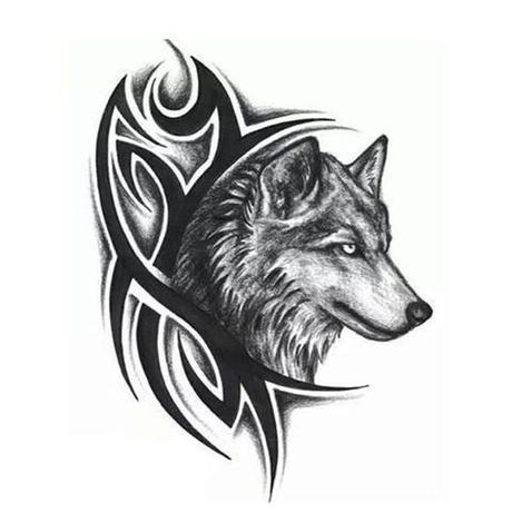 Le tatouage loup tribal : un design inédit | Terre des Loups