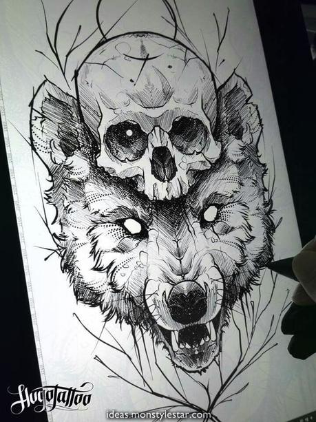 Charismatique Loups | Dessin de loups, Tatouage loup, Tatouage nordique