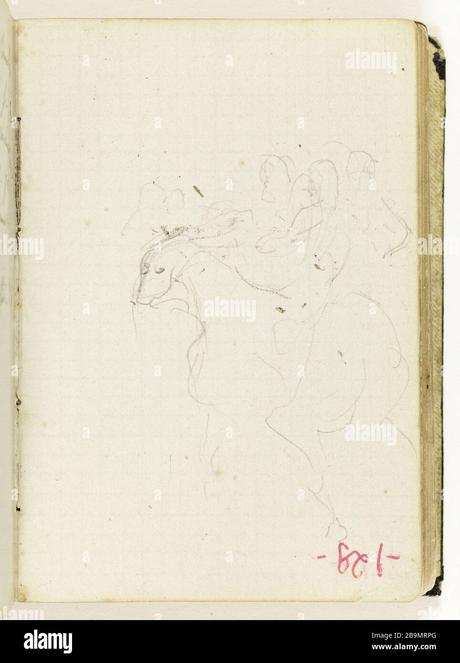 Sketch of men on horseback. Jean-Baptiste Carpeaux (1827-1875). Esquisse  d'hommes à cheval. Dessin, vers 1872. Musée des Beaux-Arts de la Ville de  Paris, Petit Palais Stock Photo - Alamy