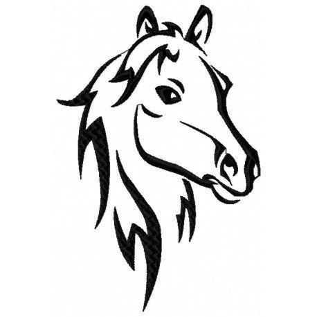 Peignoir de bain brodé d'une esquisse de tête de cheval personnalisable |  Tete de cheval dessin, Silhouette de cheval, Coloriage cheval