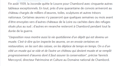 Chambord – un refuge pour les œuvres d’Art