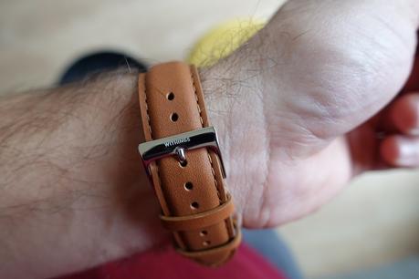 bracelet en cuir italien pour la montre connectée ScanWatch Withings