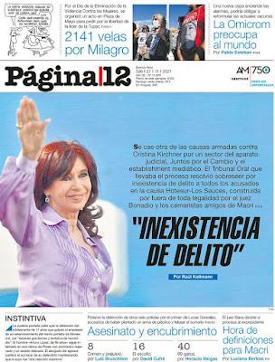 Cristina Kirchner et ses enfants bénéficient d’un non lieu sur l’accusation principale de corruption [Actu]