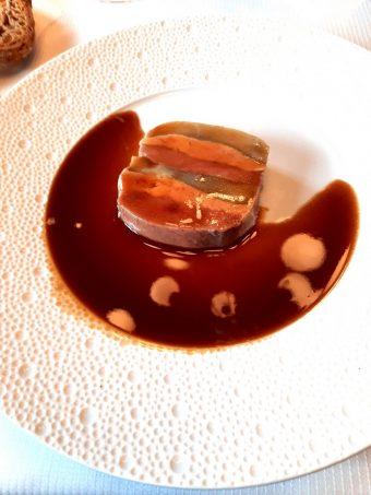 Ballotine foie gras, artichaut, magret de canard.