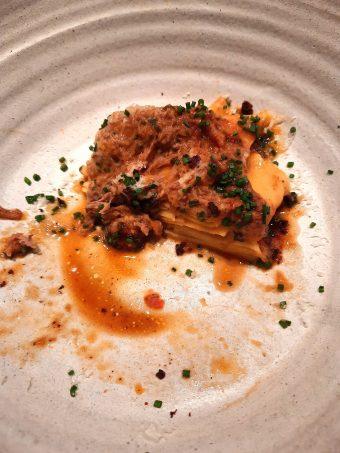 Pappardelle, veau confit...