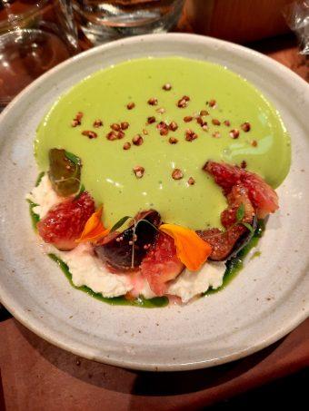 Ricotta fumée, sabayon ciboulette...