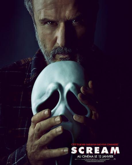 Affiches personnages FR pour Scream de Matthew Bettinelli-Olpin et Tyler Gillett