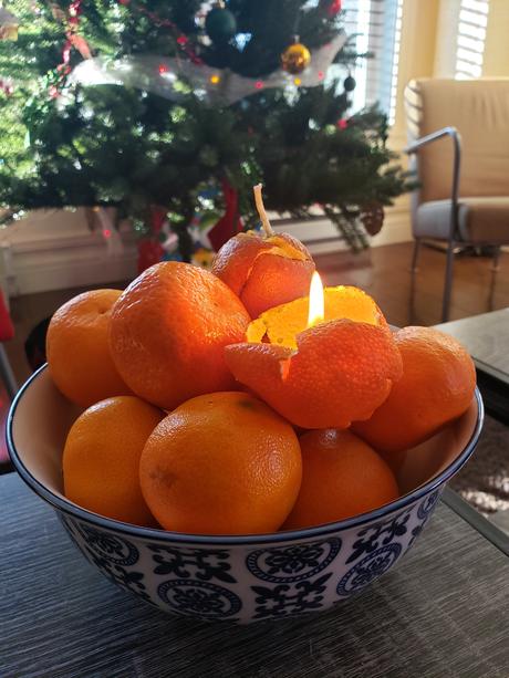 DIY Bougies mandarine orange