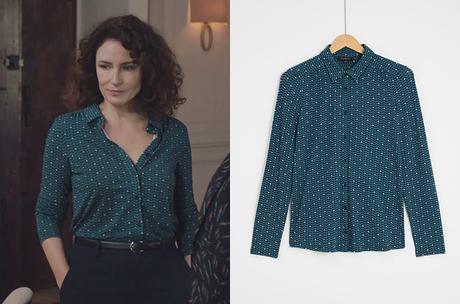 ICI TOUT COMMENCE : la chemise imprimée de Clotilde dans l’épisode 287