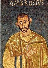 Saint Ambroise de Milan, mosaïque