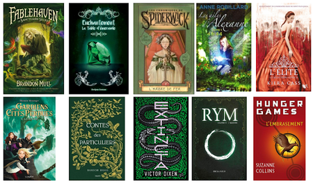 Top 10 Tuesday #97 Les 10 romans dont les couvertures sont principalement aux couleurs de Noël (rouge, vert, blanc, argent et doré)