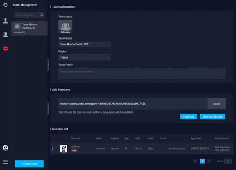 Coros Training Hub coach 1