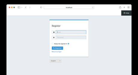 Comment configurer l’authentification unique entre FusionAuth et WordPress Écran d'enregistrement FusionAuth.