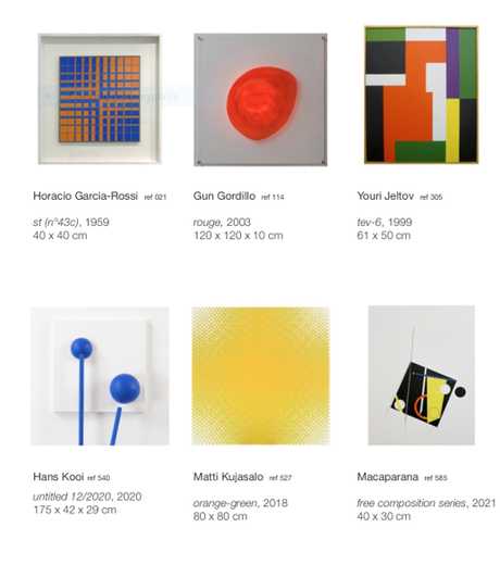 Galerie Denise René »  Esprit des couleurs  » à partir du 7 Décembre 2021