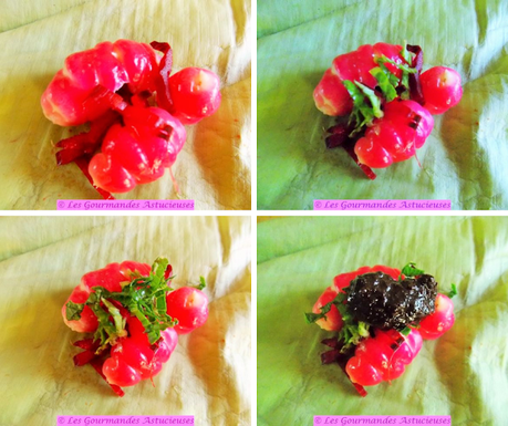 Ocas du Pérou en feuille de bananier (Vegan)