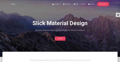 Page d'accueil de Hestia