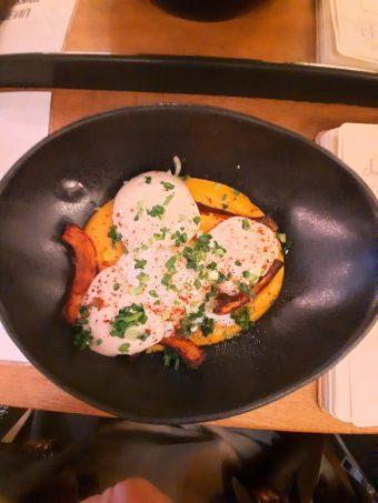 Velouté potimarron, mousse café