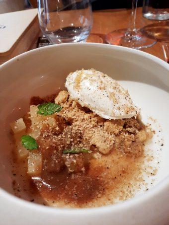 POPire, glace ricotta, crumble POPire, glace ricotta, crumble