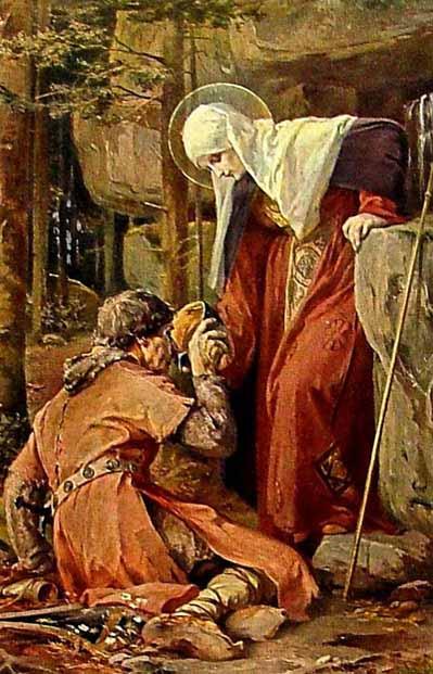 Sainte Odile (Odilia)  Vierge, première abbesse du monastère d’Hohenbourg  Patronne de l'Alsace