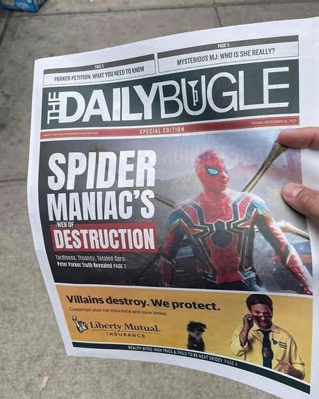 Spider-Man : un vrai kiosque à journaux du Daily Bugle installé à New-York