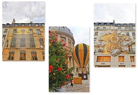 Decorations et illuminations Noel Place Barrès Paris 2021