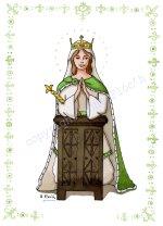 Sainte Adelaïde, illustration Anne Floc'h