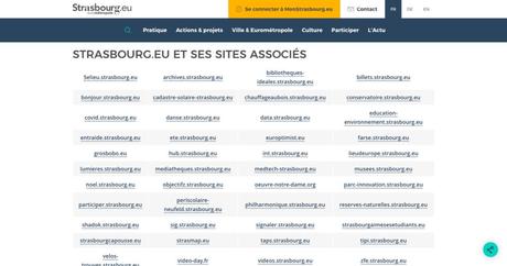 La ville de Strasbourg compte près de 40 sites internet