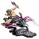 SUPYINI Anime One Piece Figurine Roronoa Zoro Trois Couteaux Big Thousand World Collection de Figurines en PVC Modèle 15 cm Figurine