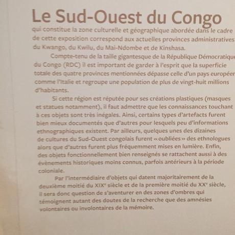 Musée du Quai Branly – Jacques Chirac exposition « La Part de l’Ombre » sculptures du sud-ouest du Congo – depuis le 14 décembre jusqu’au 10 Avril 2022