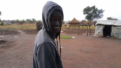 Mayen dans le camp de réfugiés du nord de l'Ouganda où il a grandi.