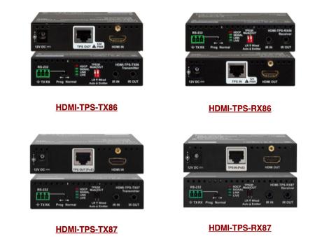 Lightware HDMI-TPS 86 & 87 : deux nouveaux mini extenders HDMI en HDBaseT