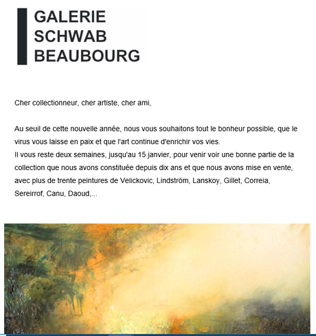 Galerie Schwab Beaubourg – exposition Doris Stricher -à partir du 19 Janvier 2022.