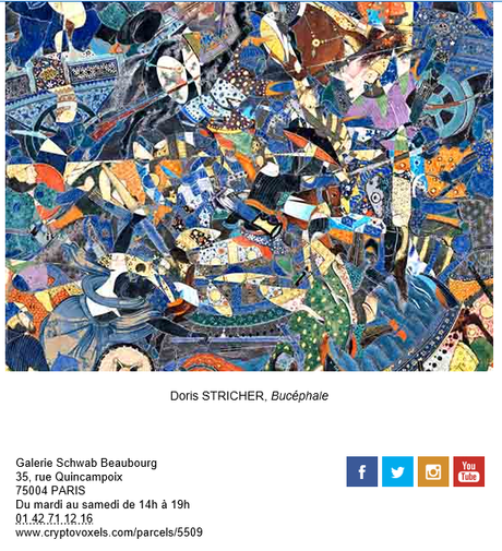 Galerie Schwab Beaubourg – exposition Doris Stricher -à partir du 19 Janvier 2022.