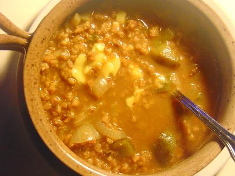 Soupe au Philly cheese-steak végétal Soupe au Philly cheese-steak végétal