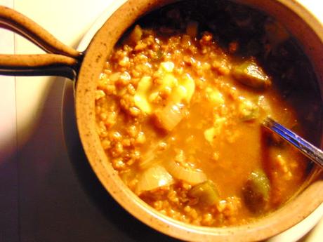 Soupe au Philly cheese-steak végétal Soupe au Philly cheese-steak végétal