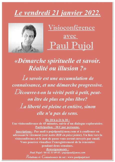 21 janvier 2022: visioconférence de Paul Pujol
