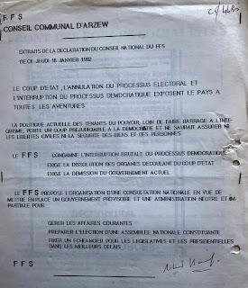 768_ ALGÉRIE: JANVIER 1992 - JANVIER 2022, 30 ANS.