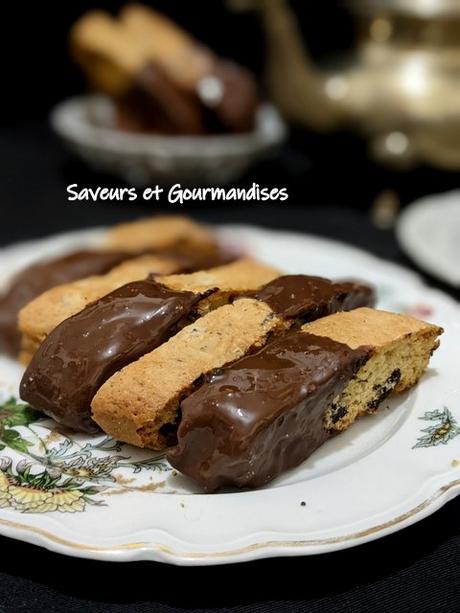 Biscotti au chocolat.