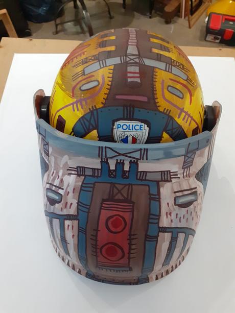 Customs de casque de Police